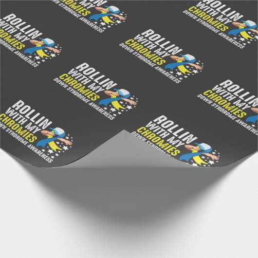 Down Syndrome Awareness Trisomy T21 Handicap Geschenkpapier (Ecke)