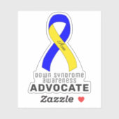 Down Syndrome Awareness Vinyl Sticker (Blatt)