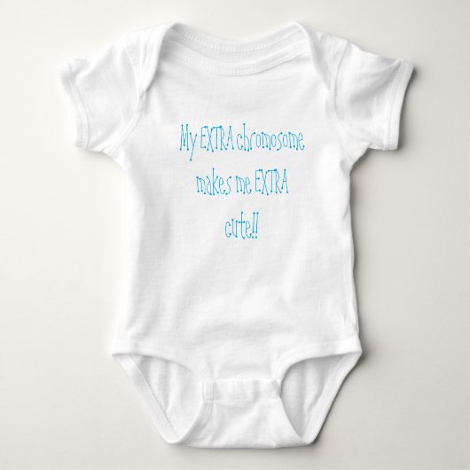 Down Syndrome Baby Bodysuit Baby Strampler (Vorderseite)