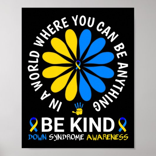 Down Syndrome Day 2024 Be-Down Syndrome Aware Poster (Vorne)