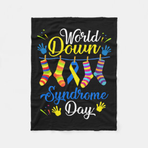 Down Syndrome Day Awareness Socks 21 März Fleecedecke