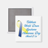 Down Syndrome Day Magnet (Vorderseite/Rückseite)