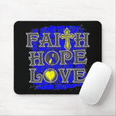 Down Syndrome Faith Hope Liebe Mousepad (Mit Mouse)