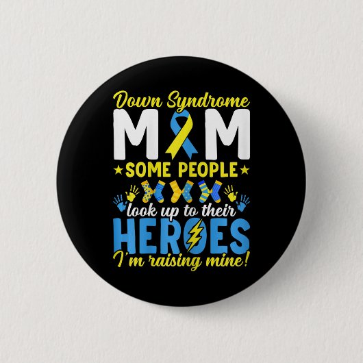 Down Syndrome Mama T21 Trisomy 21 Down Syndrome Aw Button (Vorderseite)