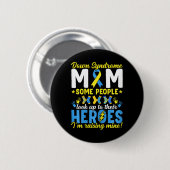 Down Syndrome Mama T21 Trisomy 21 Down Syndrome Aw Button (Vorne & Hinten)