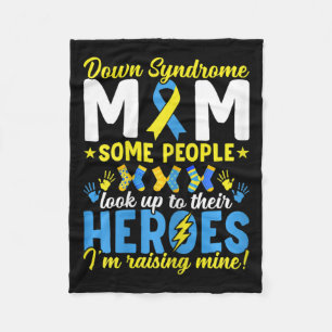 Down Syndrome Mama T21 Trisomy 21 Down Syndrome Aw Fleecedecke
