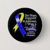 Down Syndrome Support Hope Awareness Button (Vorderseite)