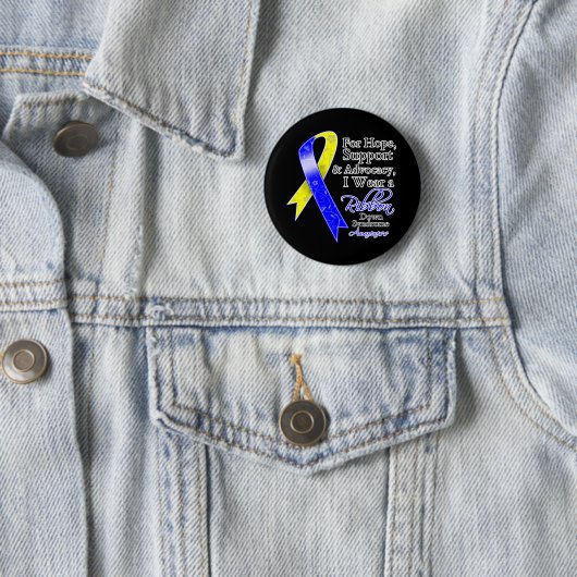 Down Syndrome Support Hope Awareness Button (Beispiel)