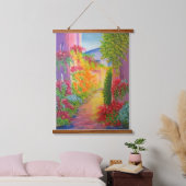 Down the Lane Wandteppich Mit Holzrahmen (Schlafzimmer)