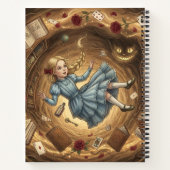 Down the Rabbit Hole Notebook Notizblock (Rückseite)