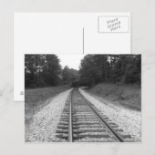 "Down the Tracks" Postkarte (Vorne/Hinten)