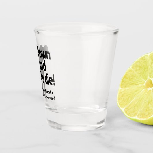 Down und Birdie Schnapsglas (Rechts)