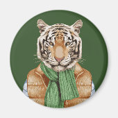 Down Vest Tiger Magnet (Vorne)