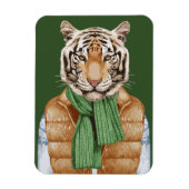 Down Vest Tiger Magnet (Vertikal)