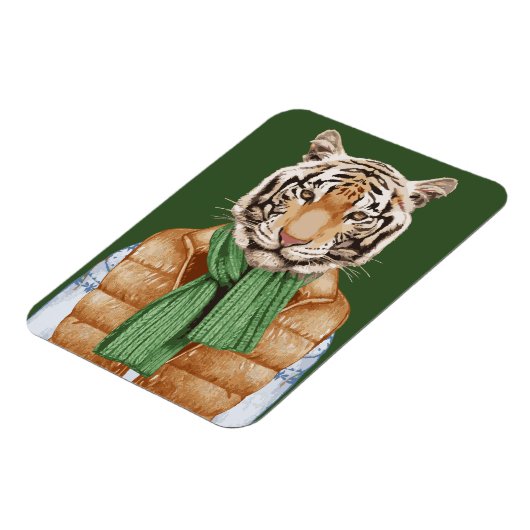 Down Vest Tiger Magnet (Linke Seite)