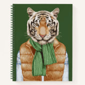 Down Vest Tiger Notizblock (Vorderseite)