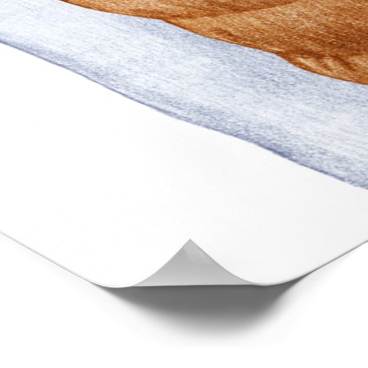 Down Vest Tiger Poster (Ecke)