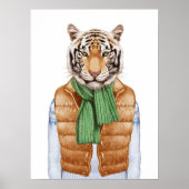Down Vest Tiger Poster (Vorne)