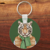 Down Vest Tiger Schlüsselanhänger (Vorderseite)