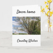 **DOWN ZUHAUSE LAND CHRISTMAS WISHES** KARTE (Gelbe Blume)