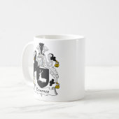 Downes Familienwappen Kaffeetasse (Vorderseite Links)