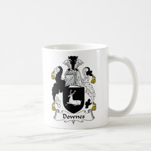 Downes Familienwappen Kaffeetasse