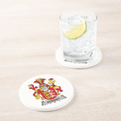 Downey Familienwappen Untersetzer (Seite)