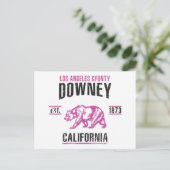 Downey Postkarte (Stehend Vorderseite)