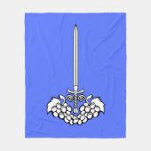 Downhall-Flagge - Mittlere Fleece-Decke Fleecedecke (Vorderseite)