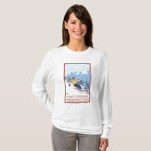 Downhhill Schnee-Skifahrer - Berg Spokane, T-Shirt (Vorne ganz)