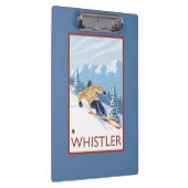 Downhhill Schnee-Skifahrer - Pfeifer, BC Kanada Klemmbrett (Rechts)