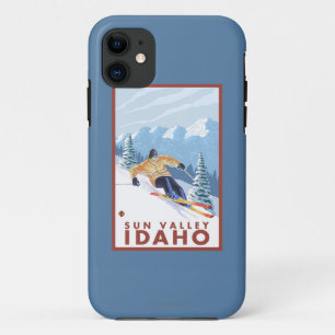Downhhill Schnee-Skifahrer - Sun Valley, Idaho Case-Mate iPhone Hülle