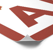 Downhhill Snow Skier - Alaska Poster (Ecke)