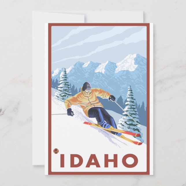 Downhhill Snow Skier - Idaho (Vorderseite)