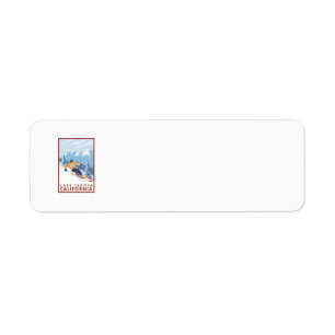 Downhhill Snow Skier - Lake Tahoe, Kalifornien