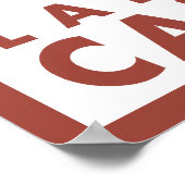 Downhhill Snow Skier - Lake Tahoe, Kalifornien Poster (Ecke)