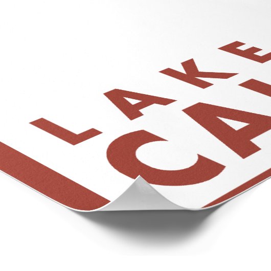 Downhhill Snow Skier - Lake Tahoe, Kalifornien Poster (Ecke)