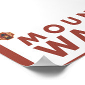 Downhhill Snow Skier - Mount Adams, Washington Poster (Ecke)