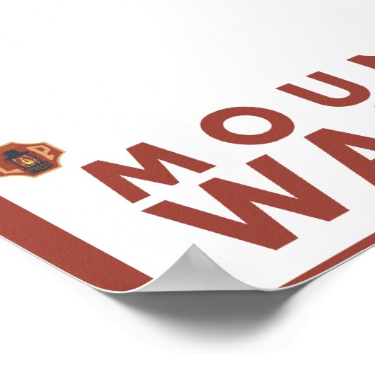 Downhhill Snow Skier - Mount Baker, Washington Poster (Ecke)