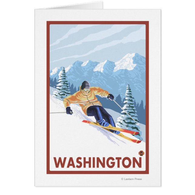 Downhhill Snow Skier - Washington (Vorne)