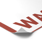 Downhhill Snow Skier - Washington Poster (Ecke)