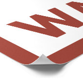 Downhhill Snow Skier - Washington Poster (Ecke)