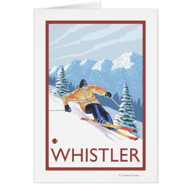 Downhhill Snow Skier - Whistler, BC Kanada (Vorne)