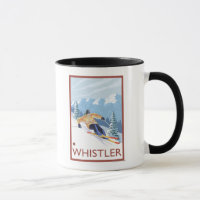Downhhill Snow Skier - Whistler, BC Kanada
