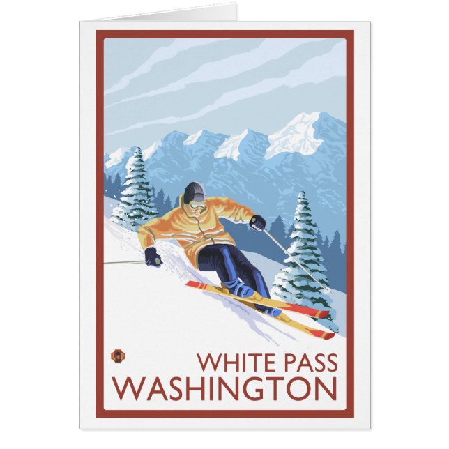 Downhhill Snow Skier - White Pass, Washington (Vorne)