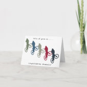 Downhill Bike Racing Glückwunschs Graduate Karte (Vorderseite)