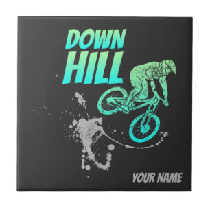 Downhill-Fahrradfahrer für Dirt- und Fahrrad-Vinta Fliese