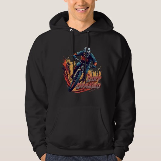 Downhill-Grafik und Text Hoodie (Vorderseite)