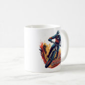 Downhill Graphic and Text Kaffeetasse (VorderseiteRechts)