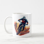 Downhill Graphic and Text Kaffeetasse (Links)
